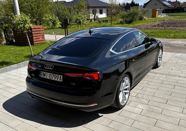 Audi A5 cena 130000 przebieg: 69000, rok produkcji 2018 z Szczebrzeszyn małe 56